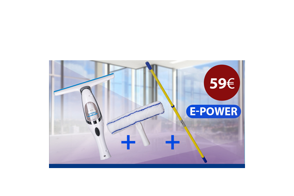 E-Power Tergivetro Elettrico Aquablade, Lavavetri